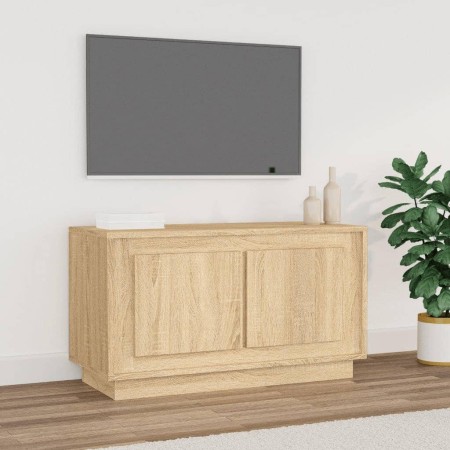 Sonoma oak plywood TV cabinet 80x35x45 cm by vidaXL, TV Furniture - Ref: Foro24-819855, Price: 50,48 €, Discount: %