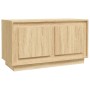 Sonoma oak plywood TV cabinet 80x35x45 cm by vidaXL, TV Furniture - Ref: Foro24-819855, Price: 50,48 €, Discount: %