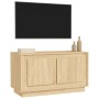 TV-Schrank aus Sonoma-Eichensperrholz, 80 x 35 x 45 cm von vidaXL, TV-Möbel - Ref: Foro24-819855, Preis: 50,98 €, Rabatt: %