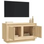 Sonoma oak plywood TV cabinet 80x35x45 cm by vidaXL, TV Furniture - Ref: Foro24-819855, Price: 50,48 €, Discount: %