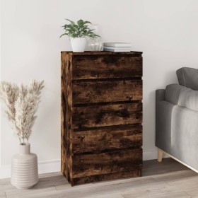 Smoked oak plywood wooden dresser 60x36x103 cm by vidaXL, Drawers - Ref: Foro24-823021, Price: 89,27 €, Discount: %