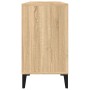 Armario de lavabo madera contrachapada roble Sonoma 80x33x60 cm de vidaXL, Tocadores de baño - Ref: Foro24-821295, Precio: 69...