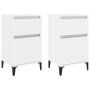 Nightstands 2 units glossy white 40x35x70 cm by vidaXL, Nightstands - Ref: Foro24-819713, Price: 80,05 €, Discount: %