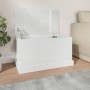 White glossy plywood storage trunk 70x40x38 cm by vidaXL, Storage trunks - Ref: Foro24-816506, Price: 61,76 €, Discount: %