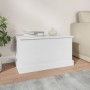 White glossy plywood storage trunk 70x40x38 cm by vidaXL, Storage trunks - Ref: Foro24-816506, Price: 61,76 €, Discount: %