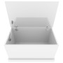 White glossy plywood storage trunk 70x40x38 cm by vidaXL, Storage trunks - Ref: Foro24-816506, Price: 61,76 €, Discount: %