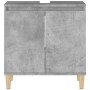 Armario de lavabo madera contrachapada gris hormigón 58x33x60cm de vidaXL, Tocadores de baño - Ref: Foro24-821256, Precio: 52...