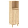 Armario de baño madera contrachapada roble Sonoma 30x30x100 cm de vidaXL, Muebles de baño - Ref: Foro24-819807, Precio: 63,13...