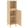 Armario de baño madera contrachapada roble Sonoma 30x30x100 cm de vidaXL, Muebles de baño - Ref: Foro24-819807, Precio: 63,13...