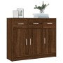 Brown oak-colored engineered wood sideboard 91x28x75 cm by vidaXL, Sideboards - Ref: Foro24-823015, Price: 95,61 €, Discount: %