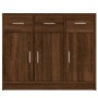 Brown oak-colored engineered wood sideboard 91x28x75 cm by vidaXL, Sideboards - Ref: Foro24-823015, Price: 95,61 €, Discount: %