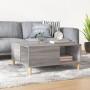 Sonoma Couchtisch aus grauem Sperrholz 80x80x36,5 cm von vidaXL, Couchtisch - Ref: Foro24-821098, Preis: 48,23 €, Rabatt: %