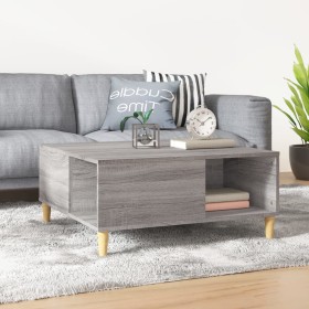 Gray Sonoma plywood coffee table 80x80x36.5 cm by vidaXL, Coffee table - Ref: Foro24-821098, Price: 48,23 €, Discount: %