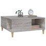 Sonoma Couchtisch aus grauem Sperrholz 80x80x36,5 cm von vidaXL, Couchtisch - Ref: Foro24-821098, Preis: 48,23 €, Rabatt: %