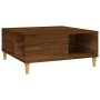 Brown oak plywood coffee table 80x80x36.5 cm by vidaXL, Coffee table - Ref: Foro24-821099, Price: 48,99 €, Discount: %