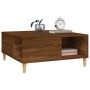 Brown oak plywood coffee table 80x80x36.5 cm by vidaXL, Coffee table - Ref: Foro24-821099, Price: 48,99 €, Discount: %