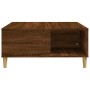 Brown oak plywood coffee table 80x80x36.5 cm by vidaXL, Coffee table - Ref: Foro24-821099, Price: 48,99 €, Discount: %