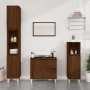 Armario de baño madera contrachapada marrón roble 65x33x60 cm de vidaXL, Muebles de baño - Ref: Foro24-819827, Precio: 71,29 ...