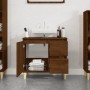 Armario de baño madera contrachapada marrón roble 65x33x60 cm de vidaXL, Muebles de baño - Ref: Foro24-819827, Precio: 71,29 ...