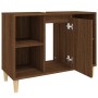 Waschbeckenschrank aus braunem Eichensperrholz, 80 x 33 x 60 cm von vidaXL, Badezimmerwaschtische - Ref: Foro24-821291, Preis...