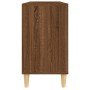 Armario de lavabo madera contrachapada roble marrón 80x33x60 cm de vidaXL, Tocadores de baño - Ref: Foro24-821291, Precio: 58...