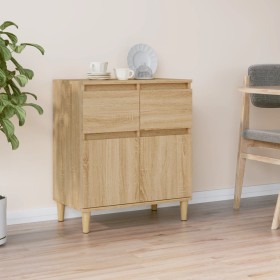 Sonoma oak plywood sideboard 60x35x70 cm by vidaXL, Sideboards - Ref: Foro24-819679, Price: 72,99 €, Discount: %