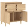 Aparador de madera contrachapada roble Sonoma 60x35x70 cm de vidaXL, Aparadores - Ref: Foro24-819679, Precio: 72,68 €, Descue...