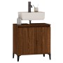 Plywood oak brown bathroom cabinet 58x33x60 cm by vidaXL, bathroom vanities - Ref: Foro24-821267, Price: 62,50 €, Discount: %