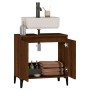 Plywood oak brown bathroom cabinet 58x33x60 cm by vidaXL, bathroom vanities - Ref: Foro24-821267, Price: 62,50 €, Discount: %