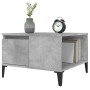 Mesa de centro madera contrachapada gris hormigón 55x55x36,5 cm de vidaXL, Mesas de centro - Ref: Foro24-821088, Precio: 55,6...