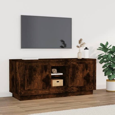 Smoked oak plywood TV cabinet 102x35x45 cm by vidaXL, TV Furniture - Ref: Foro24-819865, Price: 59,31 €, Discount: %