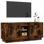 Smoked oak plywood TV cabinet 102x35x45 cm by vidaXL, TV Furniture - Ref: Foro24-819865, Price: 59,31 €, Discount: %