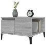 Mesa de centro madera contrachapada gris Sonoma 55x55x36,5 cm de vidaXL, Mesas de centro - Ref: Foro24-821090, Precio: 57,85 ...