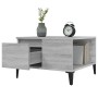 Mesa de centro madera contrachapada gris Sonoma 55x55x36,5 cm de vidaXL, Mesas de centro - Ref: Foro24-821090, Precio: 57,85 ...