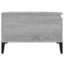 Mesa de centro madera contrachapada gris Sonoma 55x55x36,5 cm de vidaXL, Mesas de centro - Ref: Foro24-821090, Precio: 57,85 ...