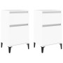 vidaxL White Nightstands 2 pcs 40x35x70 cm by vidaXL, Nightstands - Ref: Foro24-819709, Price: 86,15 €, Discount: %