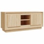 TV stand made of Sonoma oak plywood 102x35x45 cm by vidaXL, TV Furniture - Ref: Foro24-819863, Price: 59,42 €, Discount: %