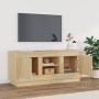 TV stand made of Sonoma oak plywood 102x35x45 cm by vidaXL, TV Furniture - Ref: Foro24-819863, Price: 59,42 €, Discount: %