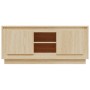 TV stand made of Sonoma oak plywood 102x35x45 cm by vidaXL, TV Furniture - Ref: Foro24-819863, Price: 59,42 €, Discount: %