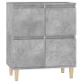 Aparador de madera contrachapada gris hormigón 60x35x70 cm de vidaXL, Aparadores - Ref: Foro24-821160, Precio: 68,44 €, Descu...