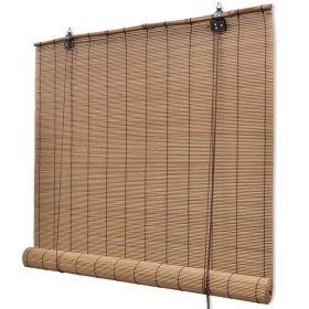 Brown bamboo roller blinds 100x160 cm by vidaXL, Blinds and blinds - Ref: Foro24-241327, Price: 24,93 €, Discount: %