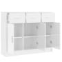 Glossy white engineered wood sideboard 91x28x75 cm by vidaXL, Sideboards - Ref: Foro24-823010, Price: 136,55 €, Discount: %