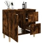 Smoked oak plywood bathroom cabinet 65x33x60 cm by vidaXL, Bathroom furniture - Ref: Foro24-819825, Price: 71,40 €, Discount: %