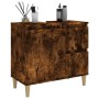 Armario de baño madera contrachapada roble ahumado 65x33x60 cm de vidaXL, Muebles de baño - Ref: Foro24-819825, Precio: 72,35...