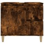 Armario de baño madera contrachapada roble ahumado 65x33x60 cm de vidaXL, Muebles de baño - Ref: Foro24-819825, Precio: 72,35...