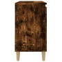 Armario de baño madera contrachapada roble ahumado 65x33x60 cm de vidaXL, Muebles de baño - Ref: Foro24-819825, Precio: 72,35...