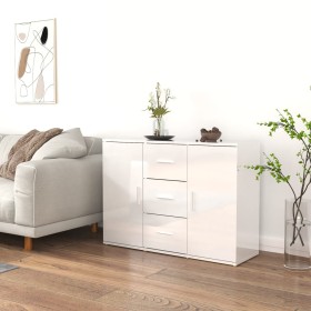 Bright white plywood sideboard 91x29.5x65 cm by vidaXL, Sideboards - Ref: Foro24-823344, Price: 97,56 €, Discount: %