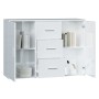 Bright white plywood sideboard 91x29.5x65 cm by vidaXL, Sideboards - Ref: Foro24-823344, Price: 95,99 €, Discount: %