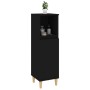 Armario de baño madera contrachapada negro 30x30x100 cm de vidaXL, Muebles de baño - Ref: Foro24-819805, Precio: 67,14 €, Des...