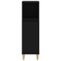 Armario de baño madera contrachapada negro 30x30x100 cm de vidaXL, Muebles de baño - Ref: Foro24-819805, Precio: 67,14 €, Des...